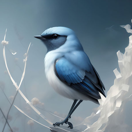 A Vibrant Blue Bird Finds Solace Atop A Delicate Branch Perfectly Poised And Ready To Take Flight Into The Boundless Sky