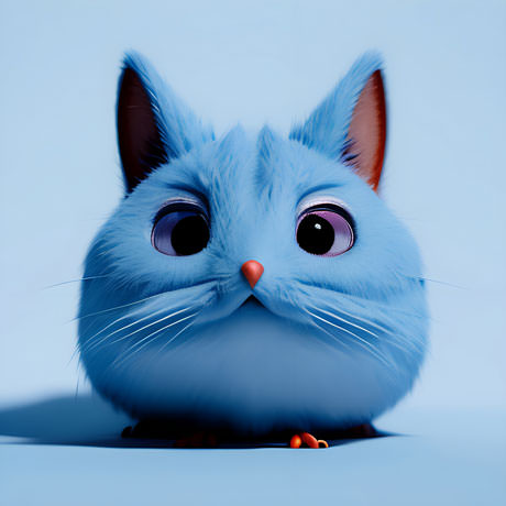 In An Enchanting Twist Of Nature A Captivating Blue Cat Gazes Into The Unknown Its Piercing Eyes Revealing Secrets Untold