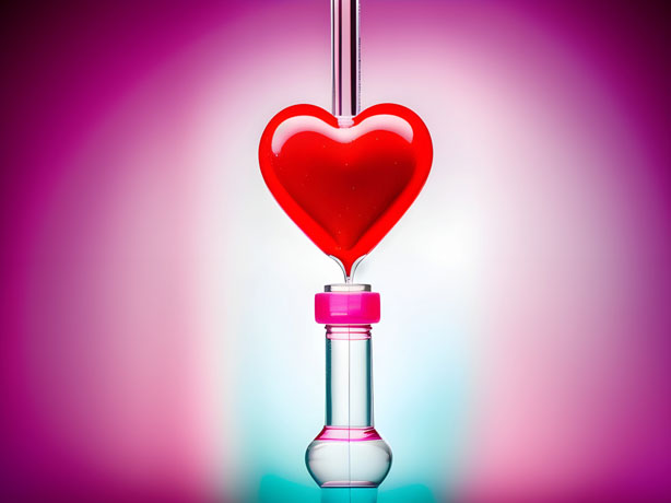 Loves Prismatic Injection A Kaleidoscope Of Affection Radiates From This Heart Shaped Syringe