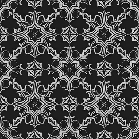 The Black And White Pattern With An Ornate Design For Any Projects And Aesthetics