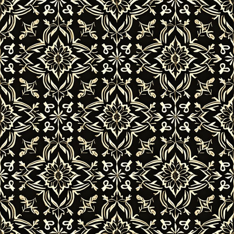 Unleash The Elegance Of Monochrome With This Intricate Black And White Floral Pattern Vector Transforming Any Design Into A Piece Of Art